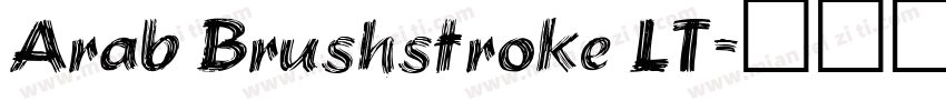 Arab Brushstroke LT字体转换